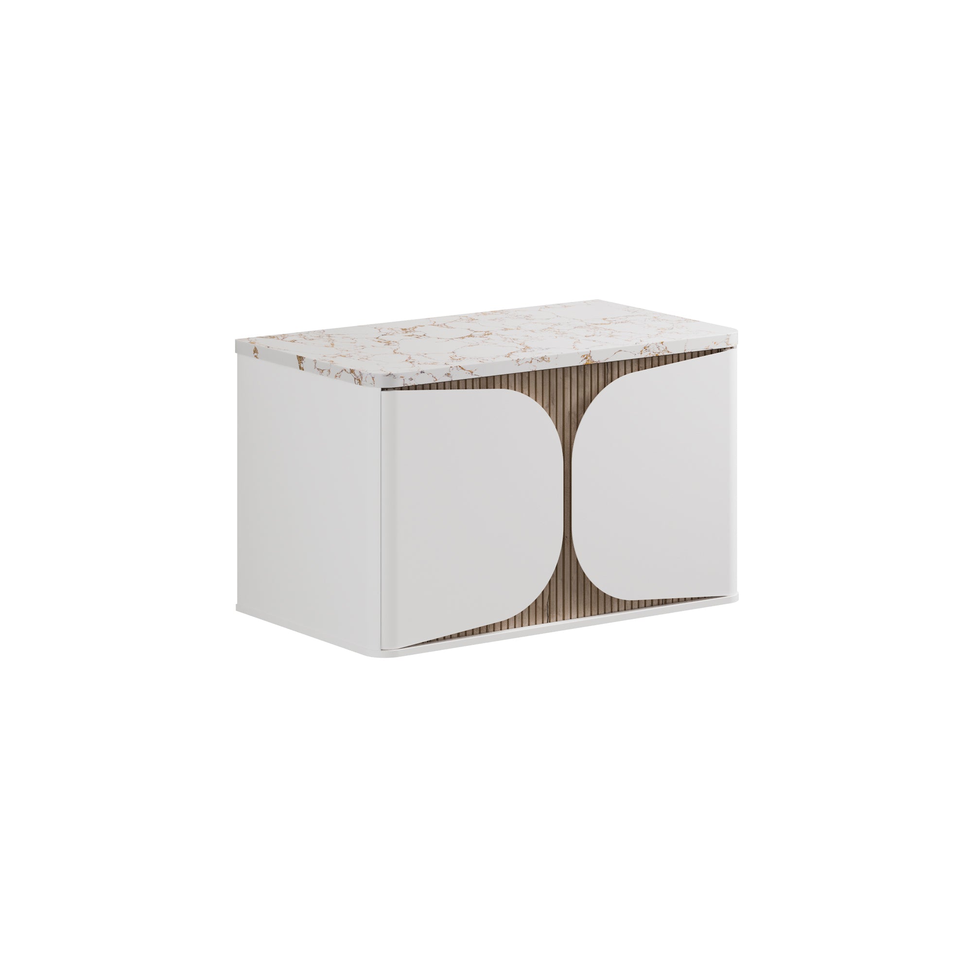 Tamobour One Drawer Wall Hung Vanity