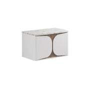 Crosswater Tambour 800mm One Drawer Wall Hung Vanity with Worktop