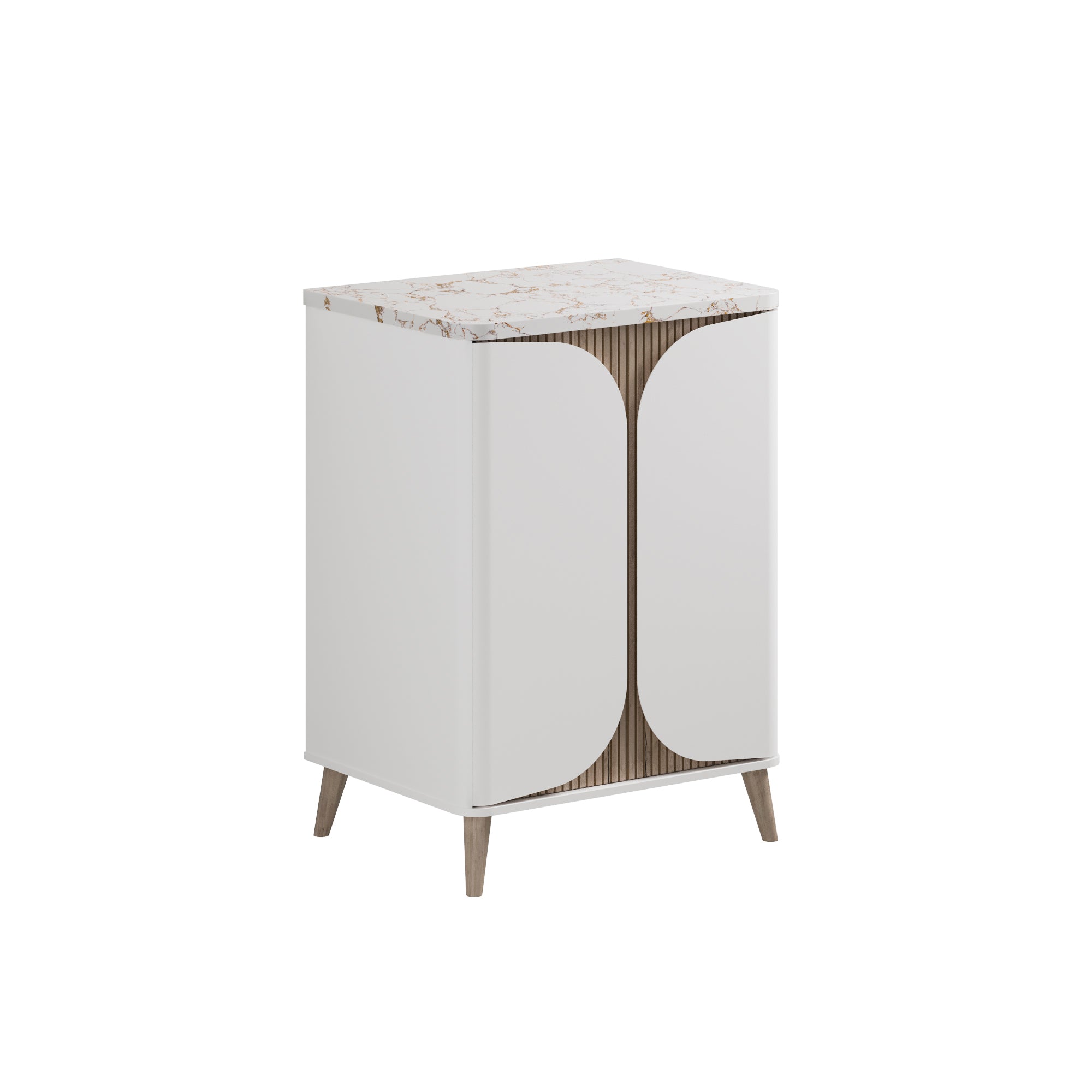Tambour Floorstanding Vanity With Doors