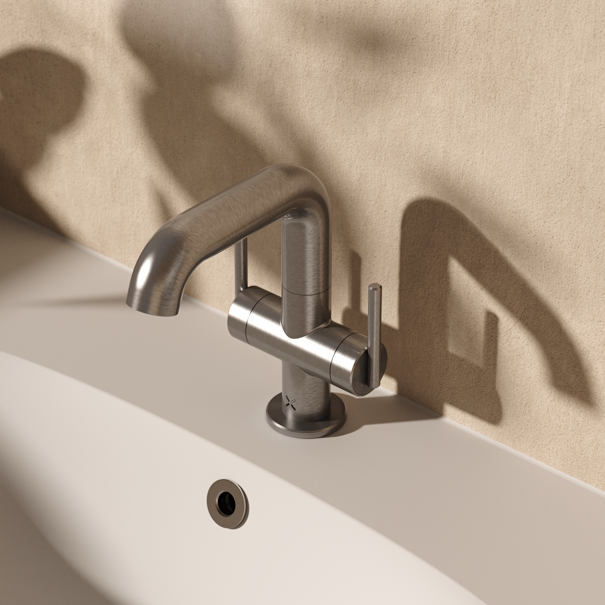 3ONE6 Lever Basin Side Deck Mixer 2 Handle