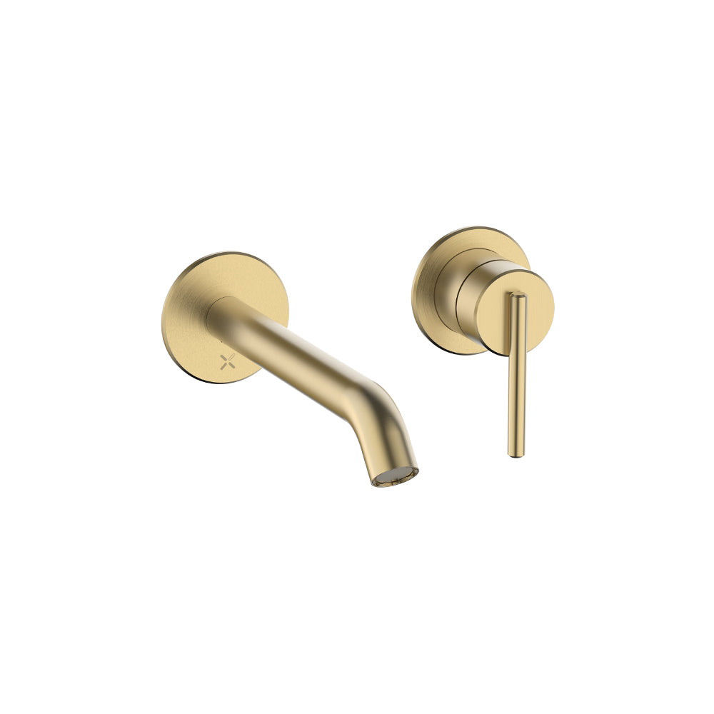 3ONE6 Lever Basin 2 Hole Set Wall Mounted
