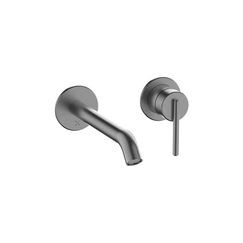 3ONE6 Lever Basin 2 Hole Set Wall Mounted