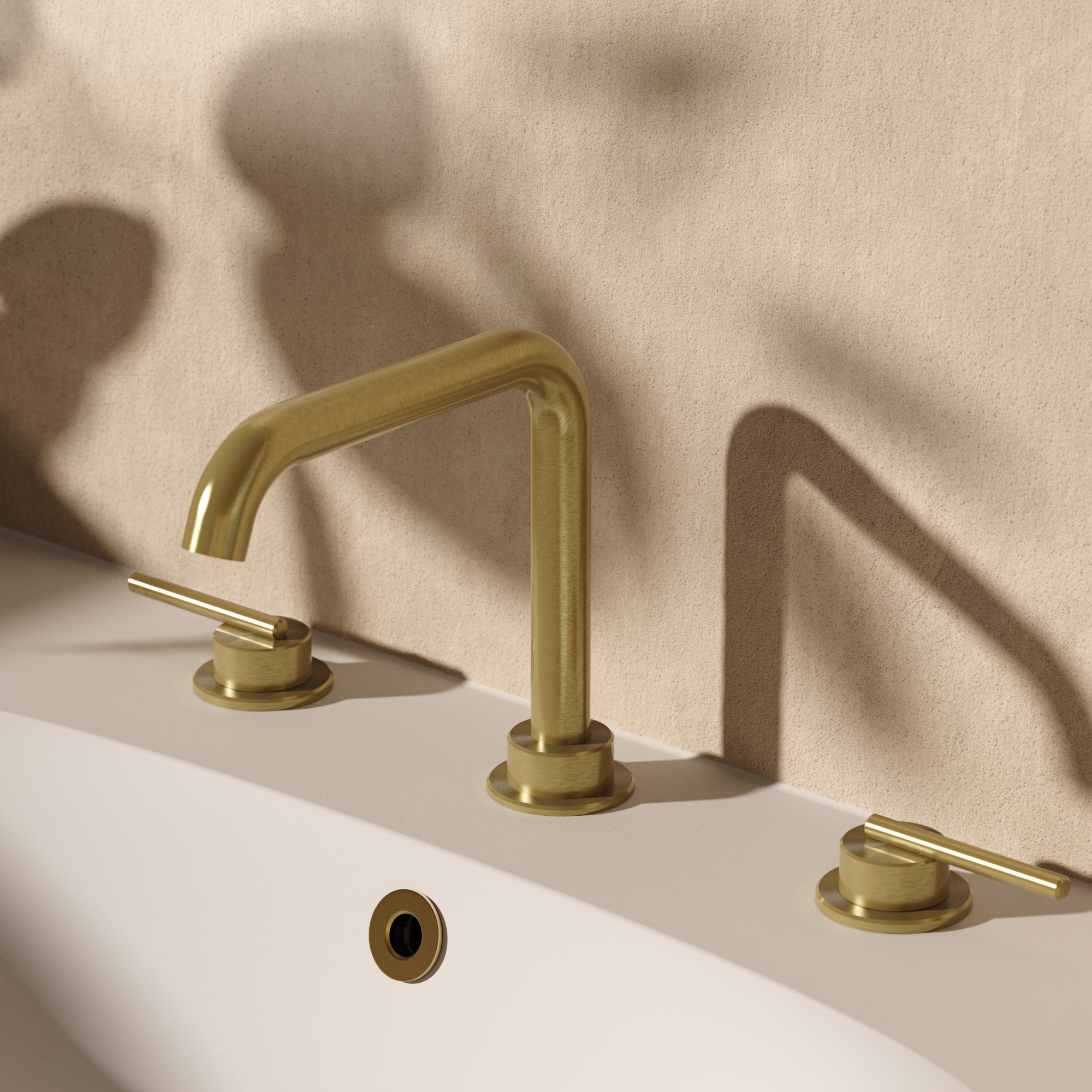 3ONE6 Lever Basin 3 Hole Set Deck Mounted