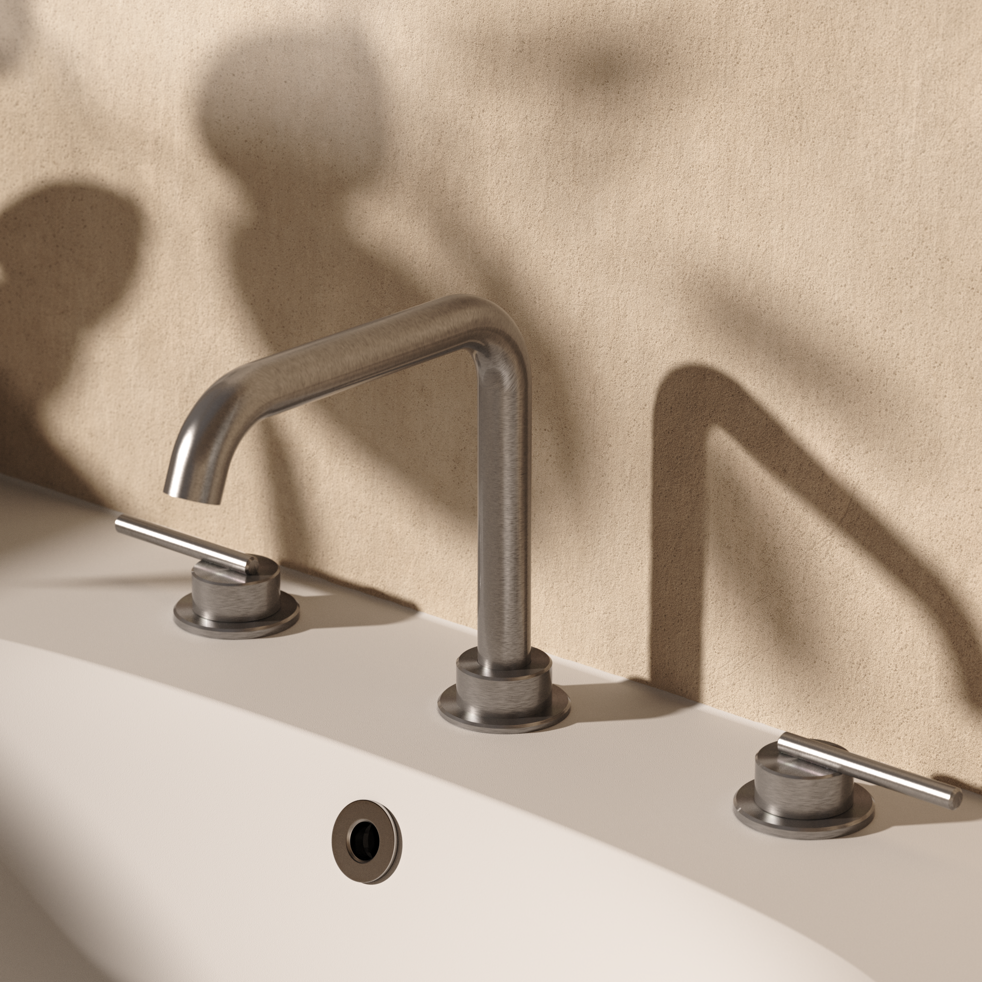 3ONE6 Lever Basin 3 Hole Set Deck Mounted