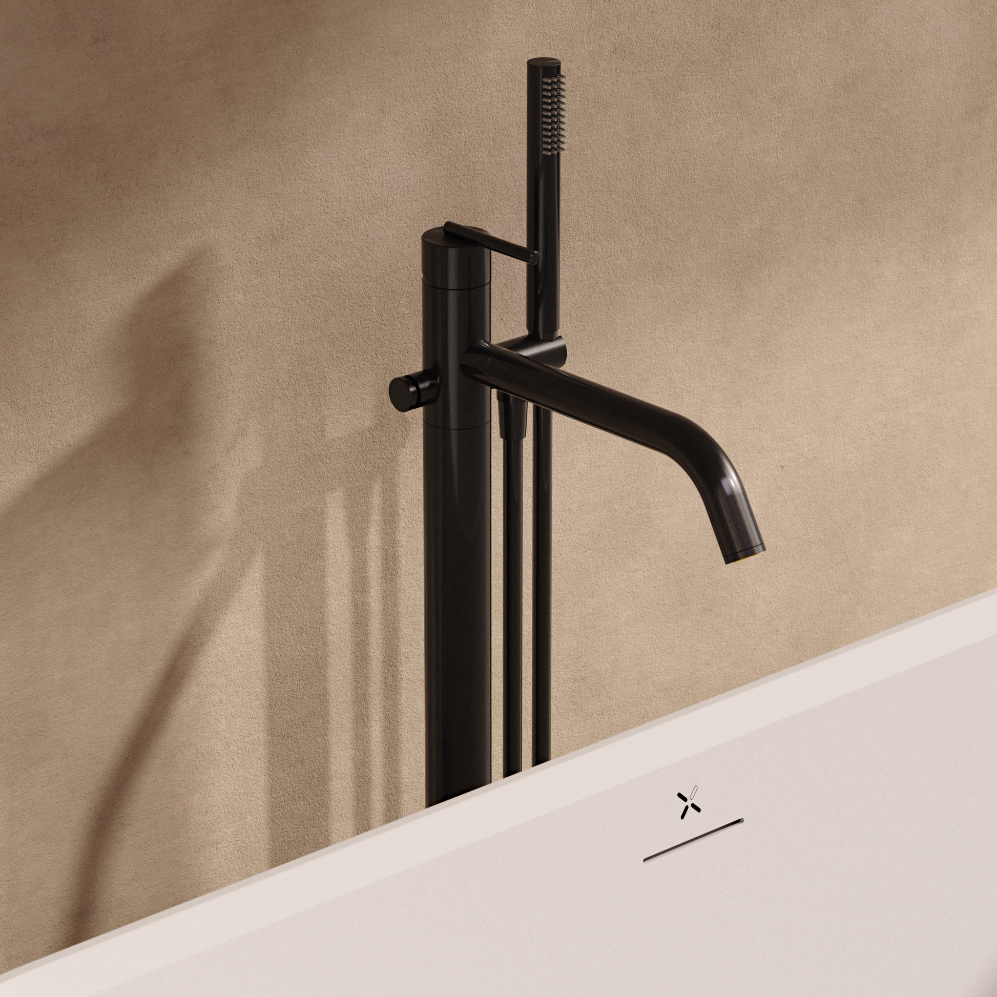 3ONE6 Lever Bath Floor Standing Filler