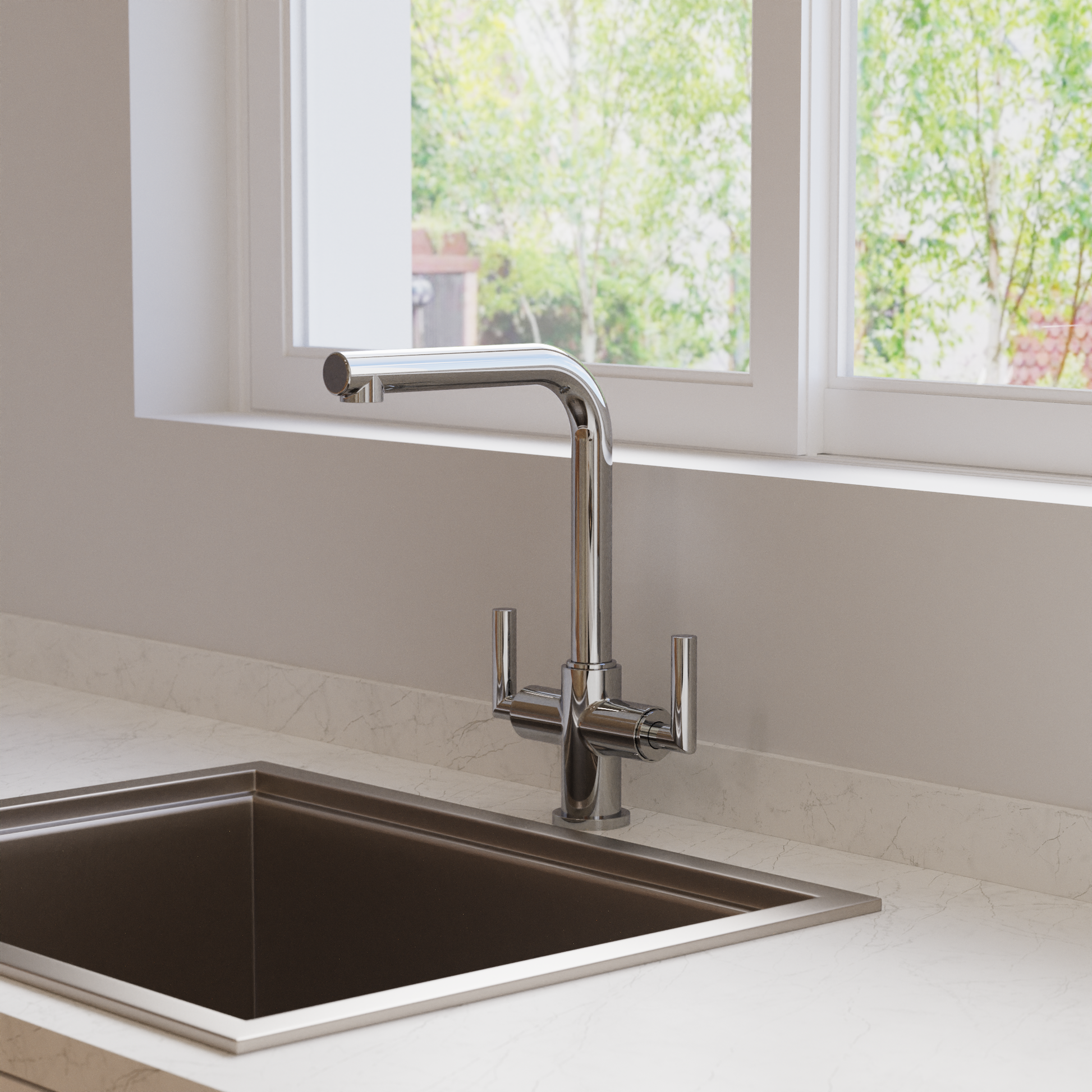 Tropic Dual Control Kitchen Mixer