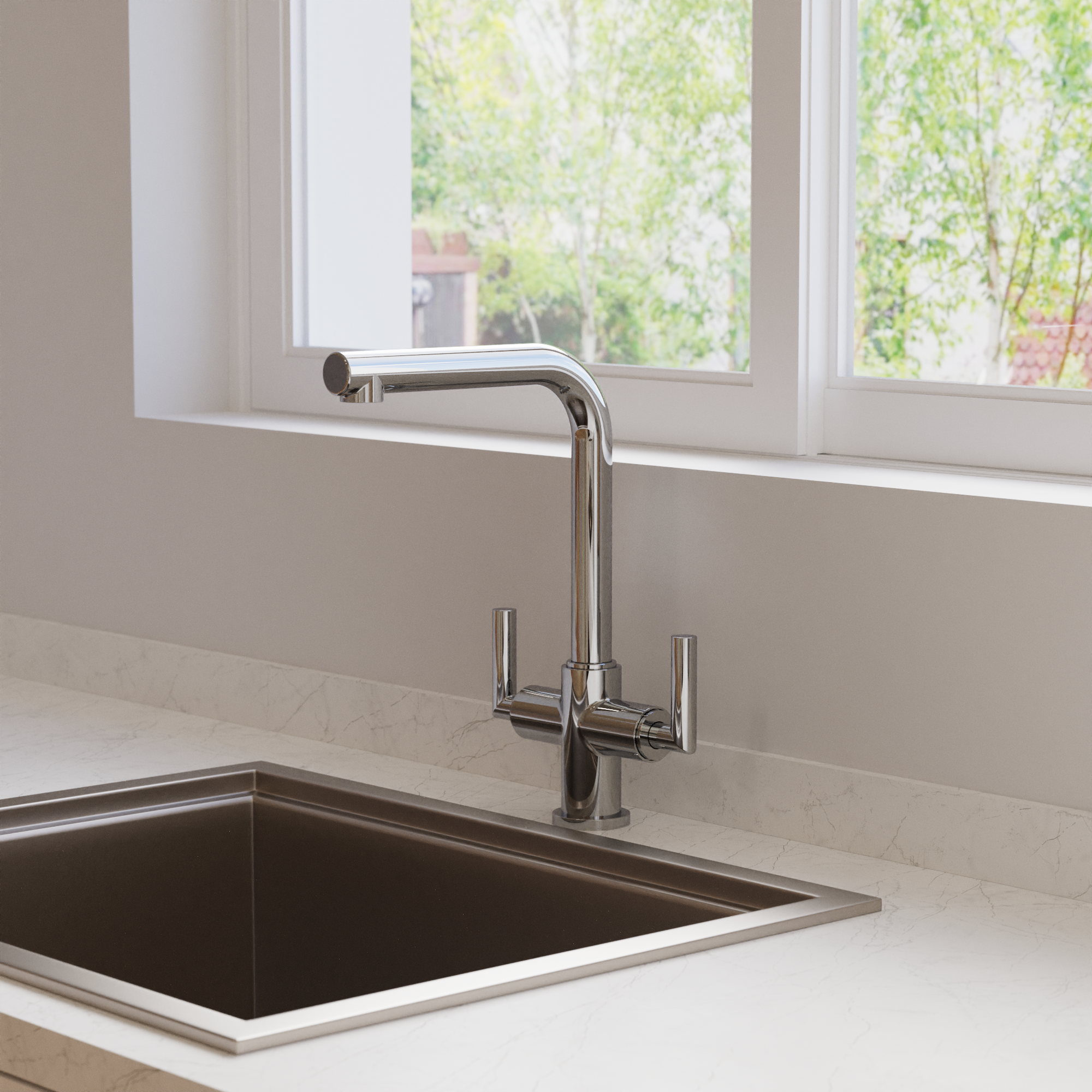 Tropic Dual Control Kitchen Mixer