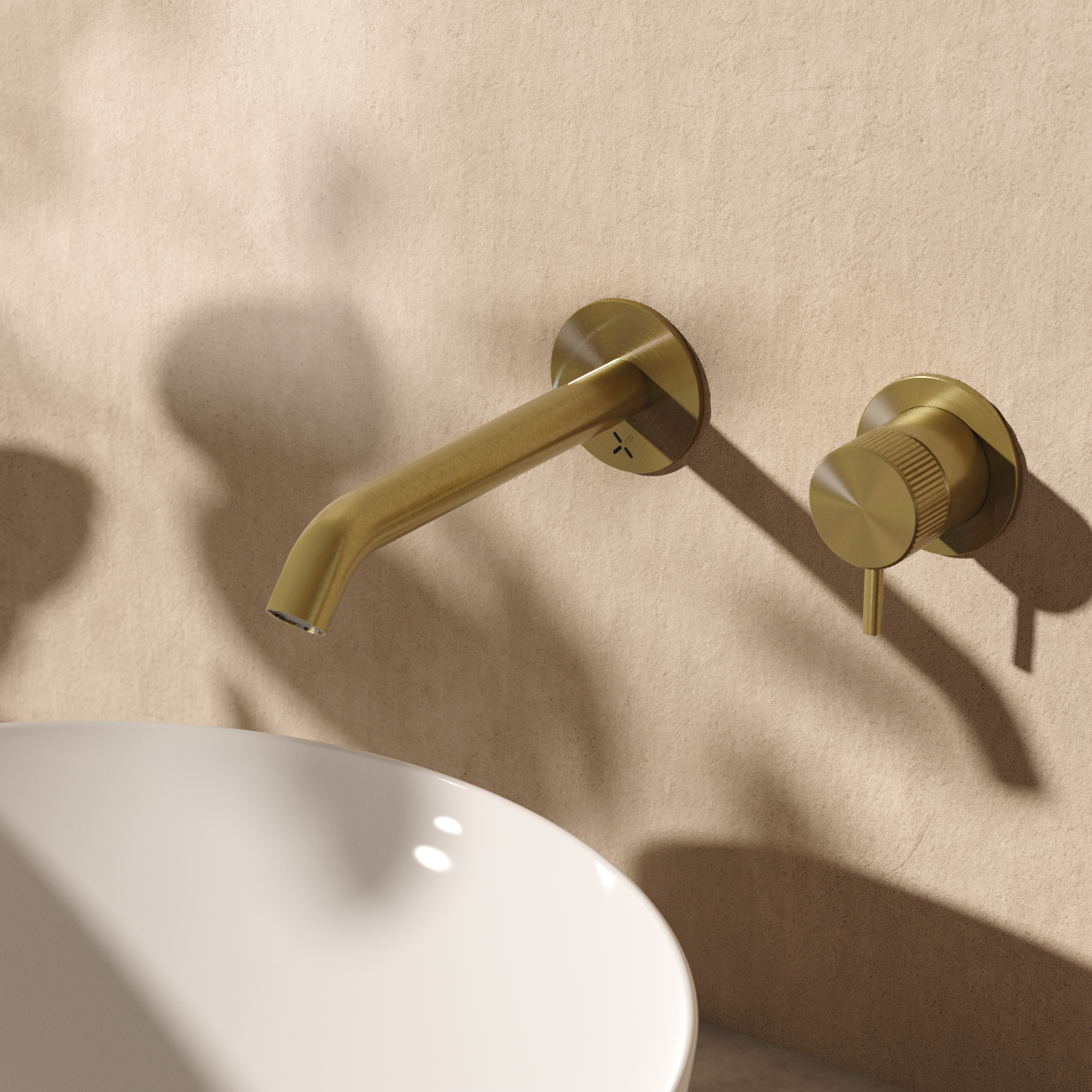 3ONE6 Basin 2 Hole Set Wall Mounted