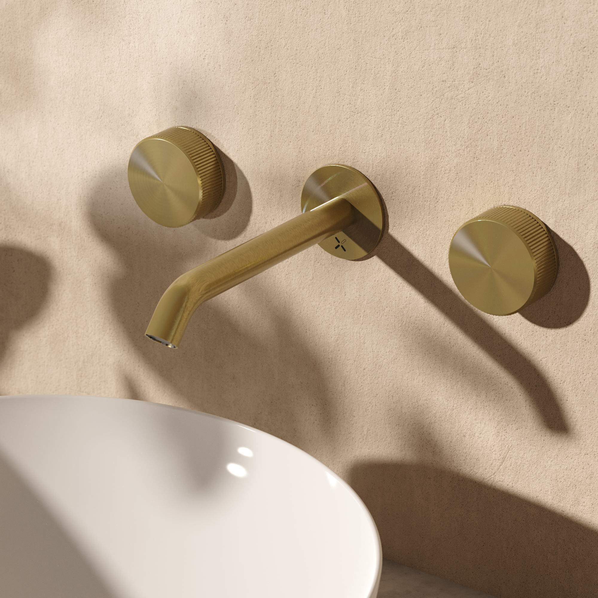 3ONE6 Basin 3 Hole Set Wall Mounted
