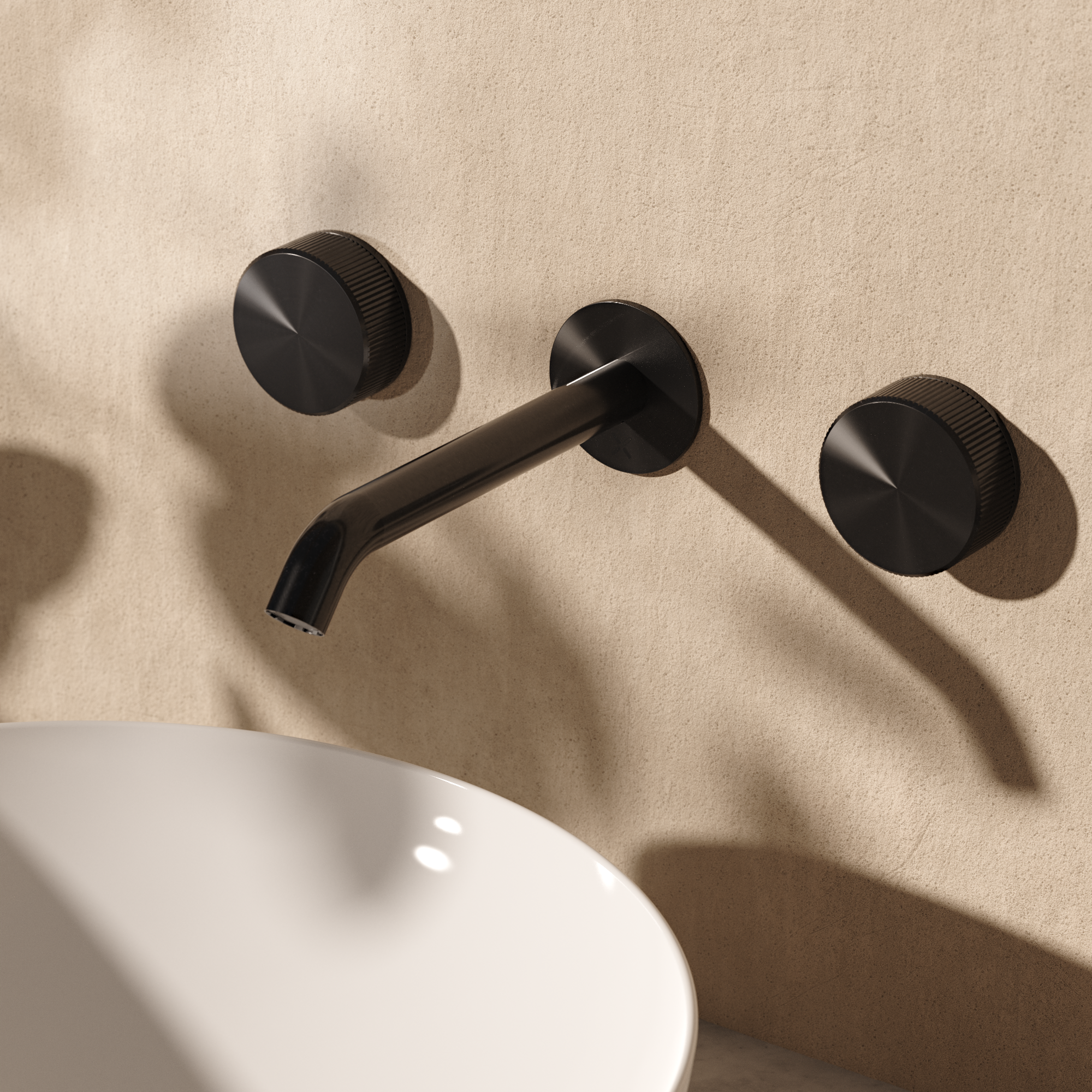 3ONE6 Basin 3 Hole Set Wall Mounted