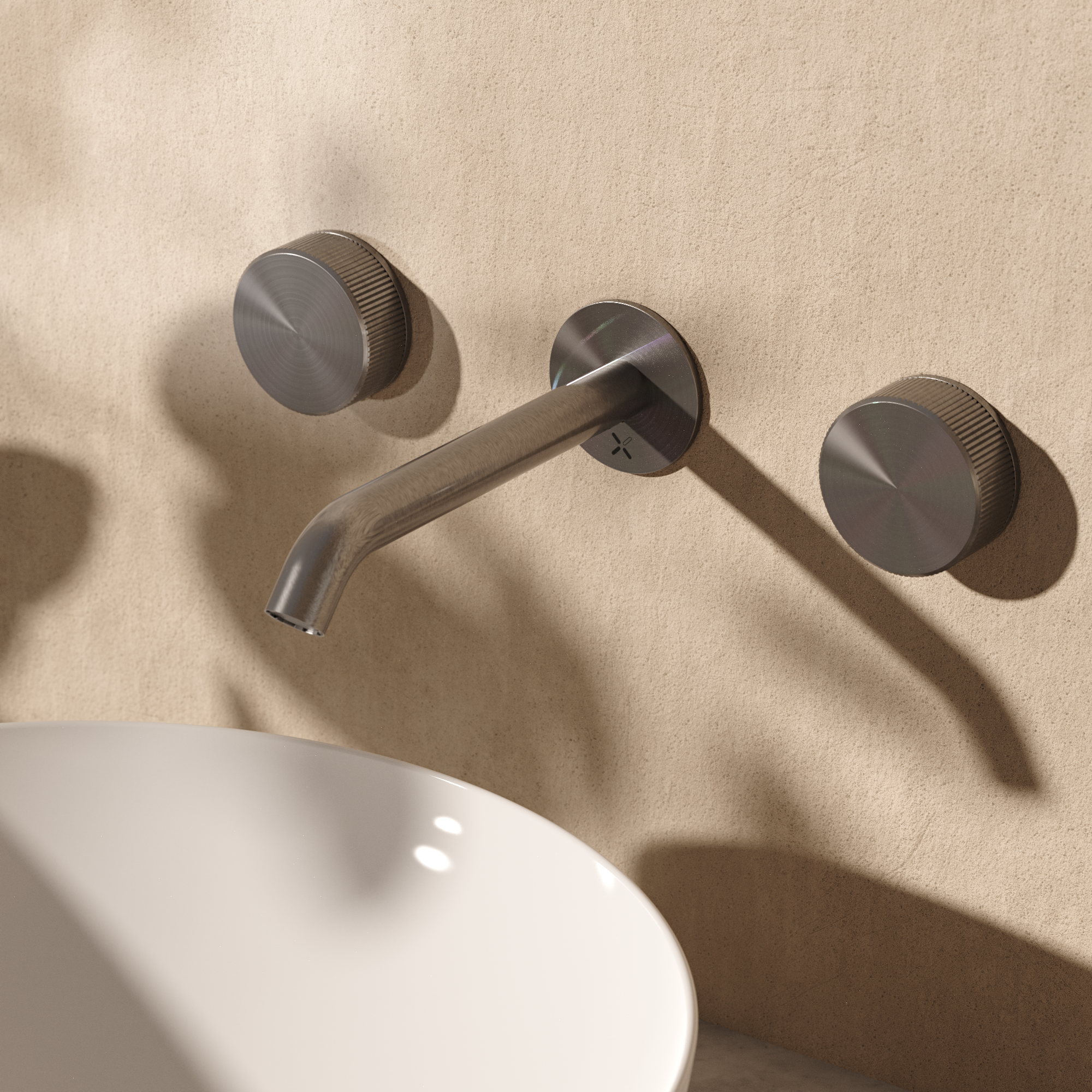 3ONE6 Basin 3 Hole Set Wall Mounted