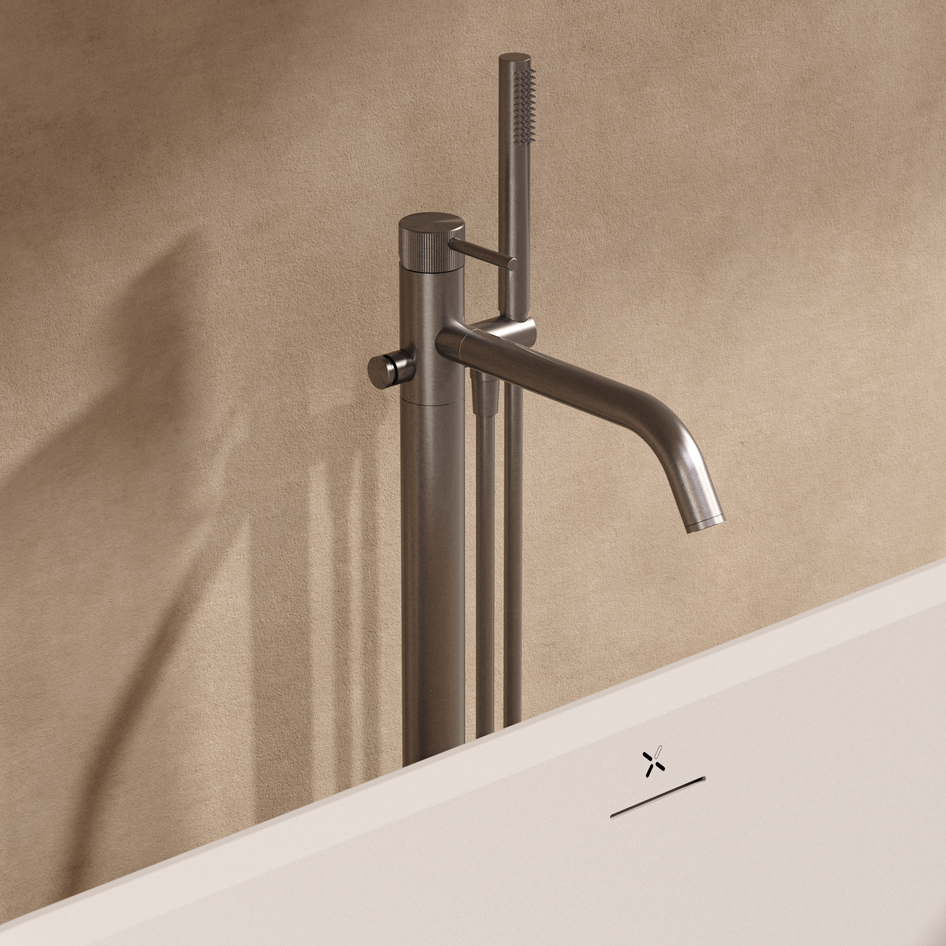 3ONE6 Floor Standing Bath Shower Mixer Mono