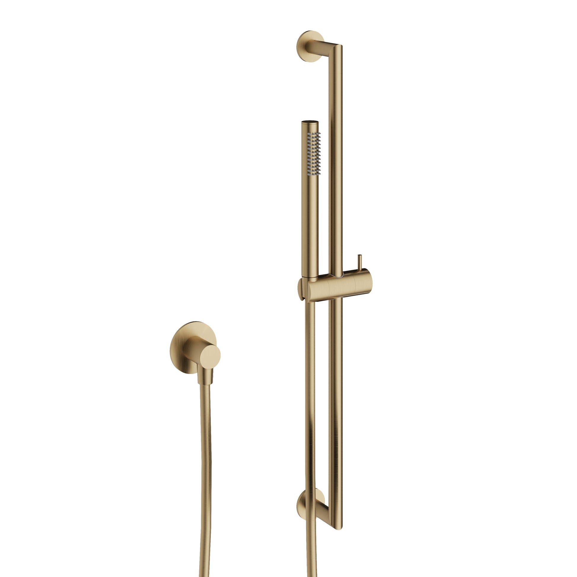 3ONE6 Designer Slide Rail Kit & Wall Outlet Brushed Brass Effect