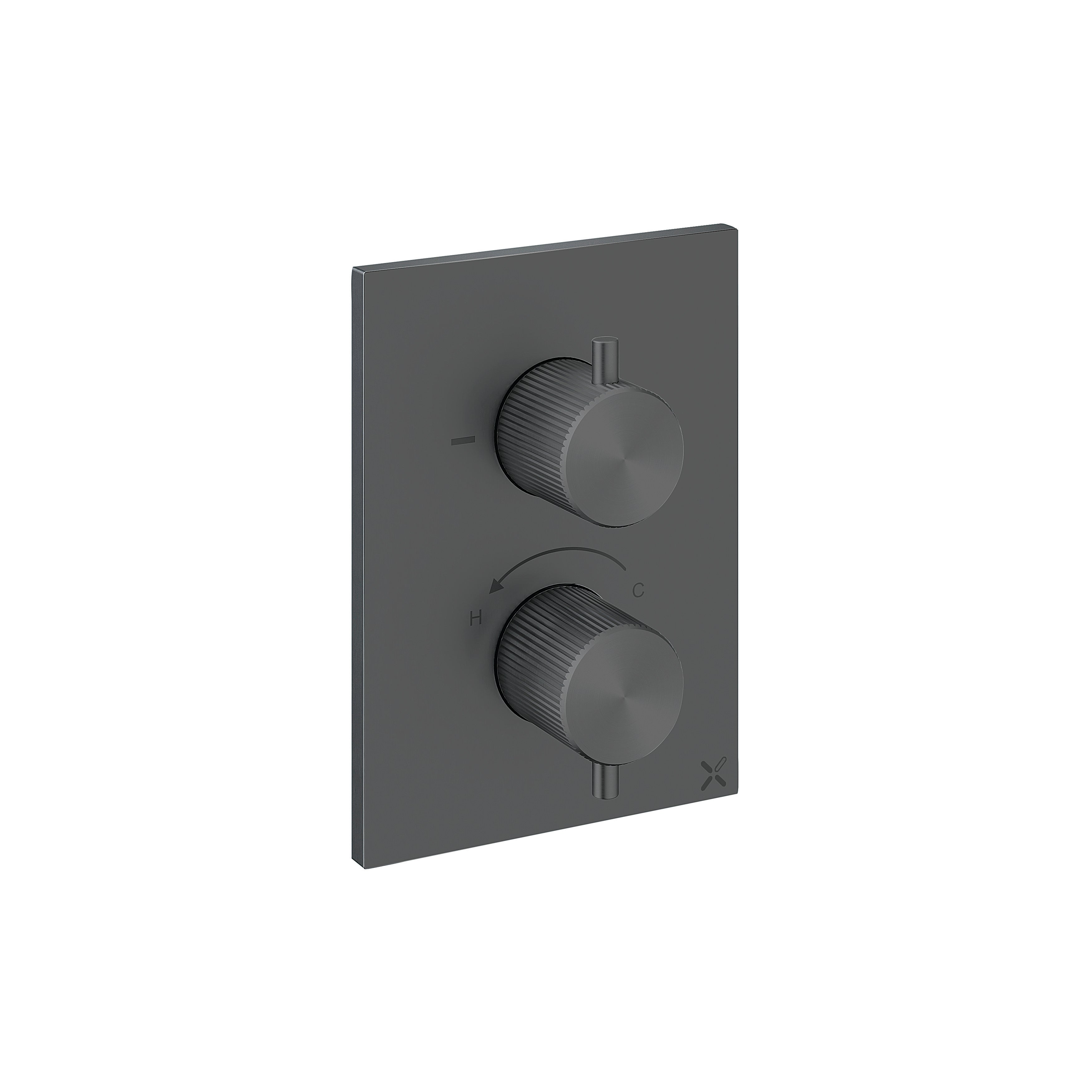 Crosswater 3ONE6 Crossbox 1 Outlet Shower Valve & Trimset Stainless