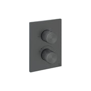 Crossbox 3ONE6 2 Outlet Trim & Levers Stainless