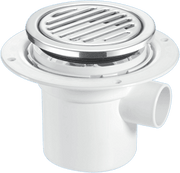 50mm Water Seal Gully with Vertical Outlet and Side Inlet for Tiled or Stone Floors