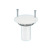 White Plastic Cover Plate & Insert Tube For Gully