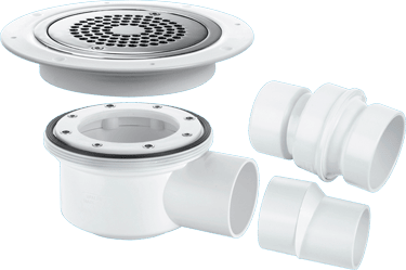 Two-Piece 50mm Water Seal Gully for Sheet Flooring