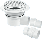 Two-Piece 50mm Water Seal Gully for Tiled or Stone Floors