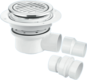 Two-Piece 50mm Water Seal Gully for Tiled or Stone Floors