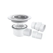 50 mm water-seal trapped gully with vertical outlet + 200 mm white tile-top