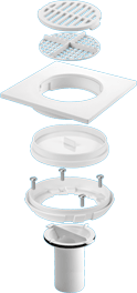 Sheet-floor conversion kit ” 50 mm