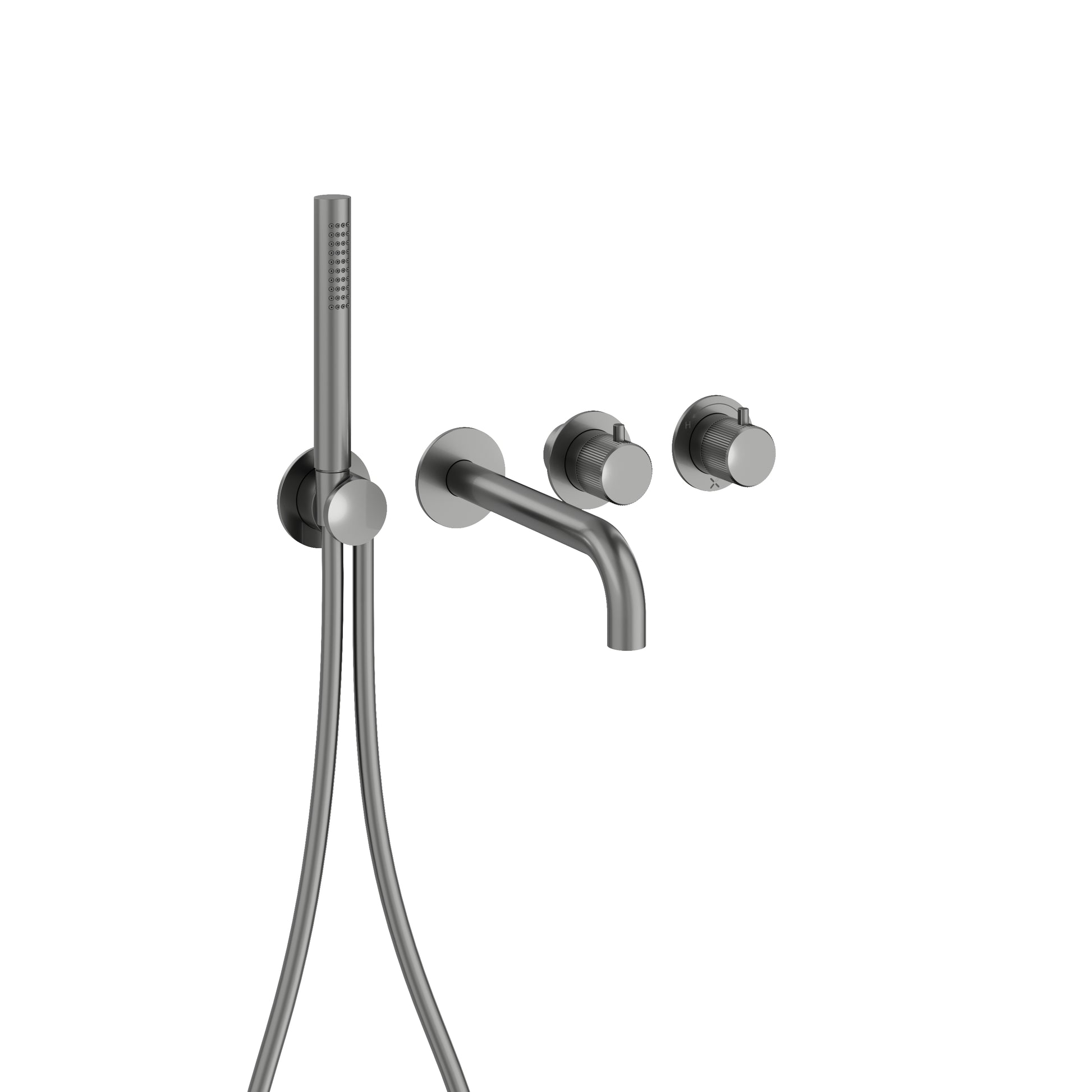 Module 3ONE6 2 Control Trimset With Bath Spout & Handshower Stainless