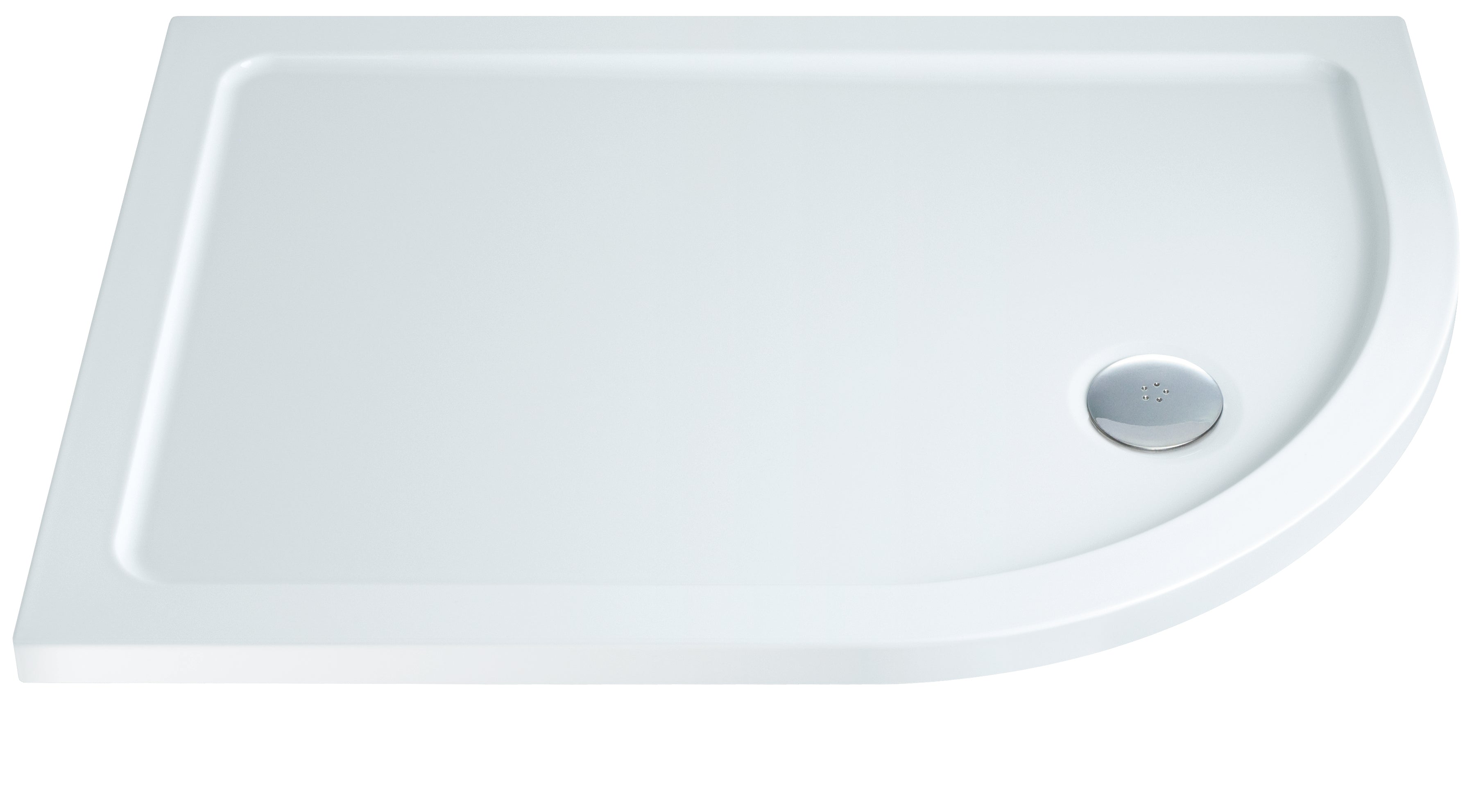 Elements ABS Stone Shower Tray 550 Radius Offset Quad