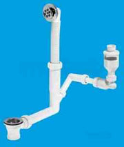 WC Overflow Kit, Into Bath Trap, c/w Tundish