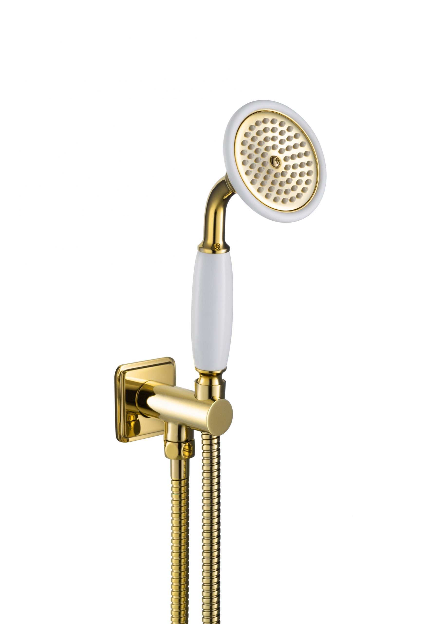 GROSVENOR WATER OUTLET AND HOLDER WITH HAND-SHOWER, SIDE FIXING