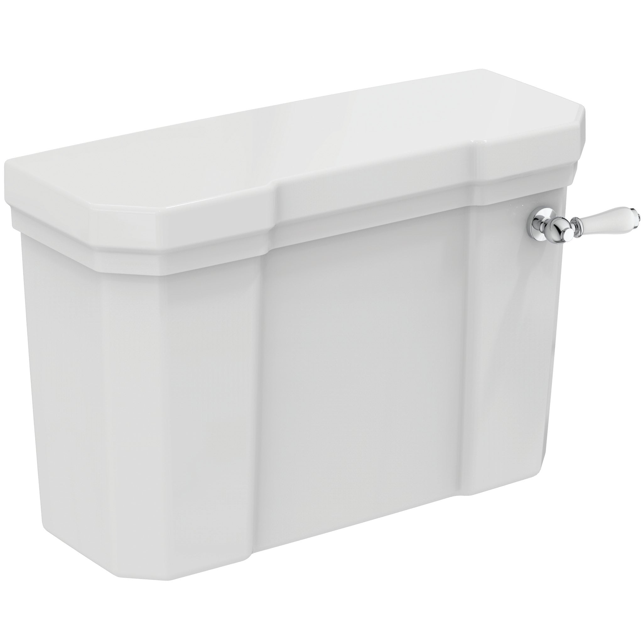 Waverley close coupled cistern with front lever flush