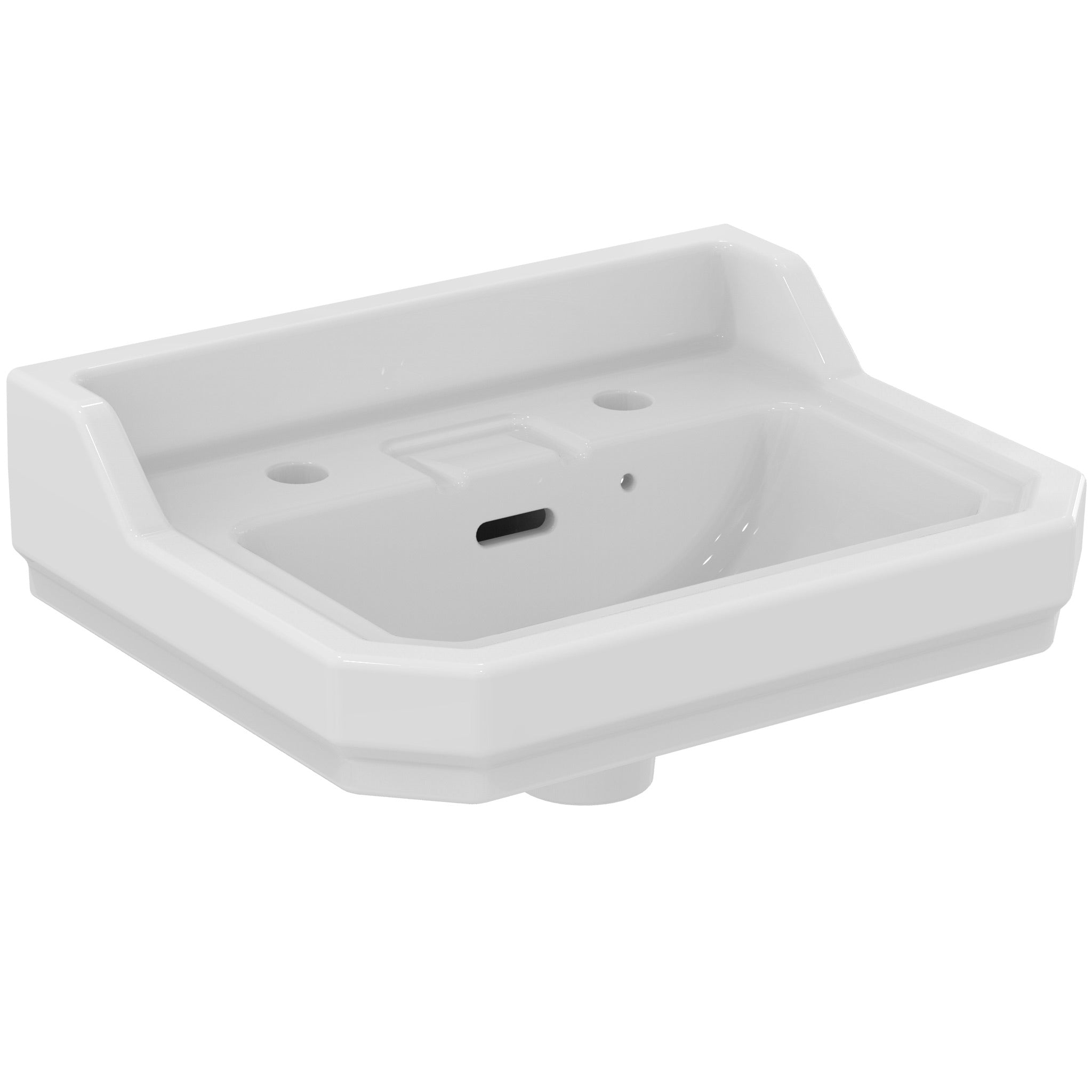Waverley 45cm handrinse washbasin, two tapholes