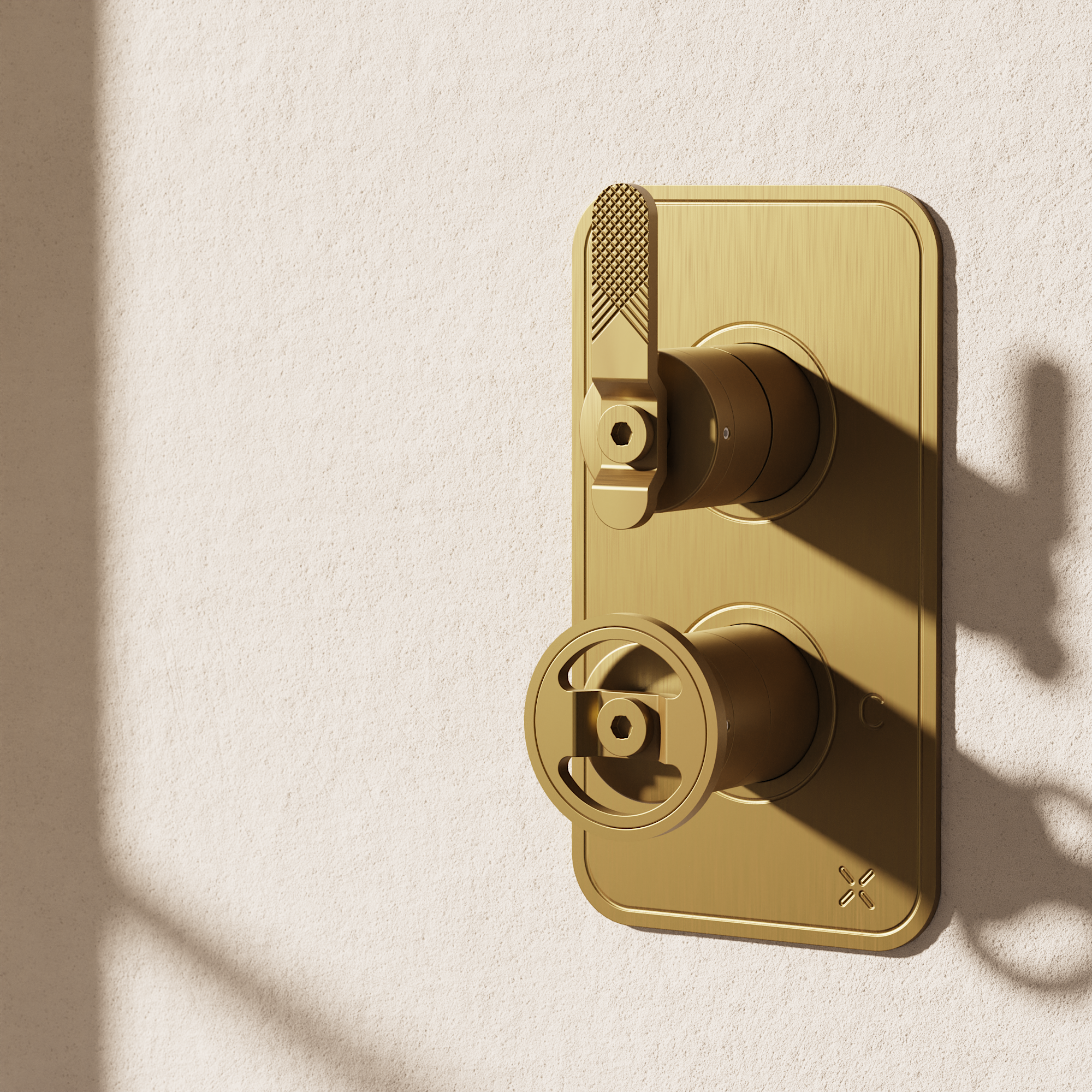 Union 2 Handle Trimset (must be paired with WLBP1000R+ or WLBP1500R+) Union Brass Lever