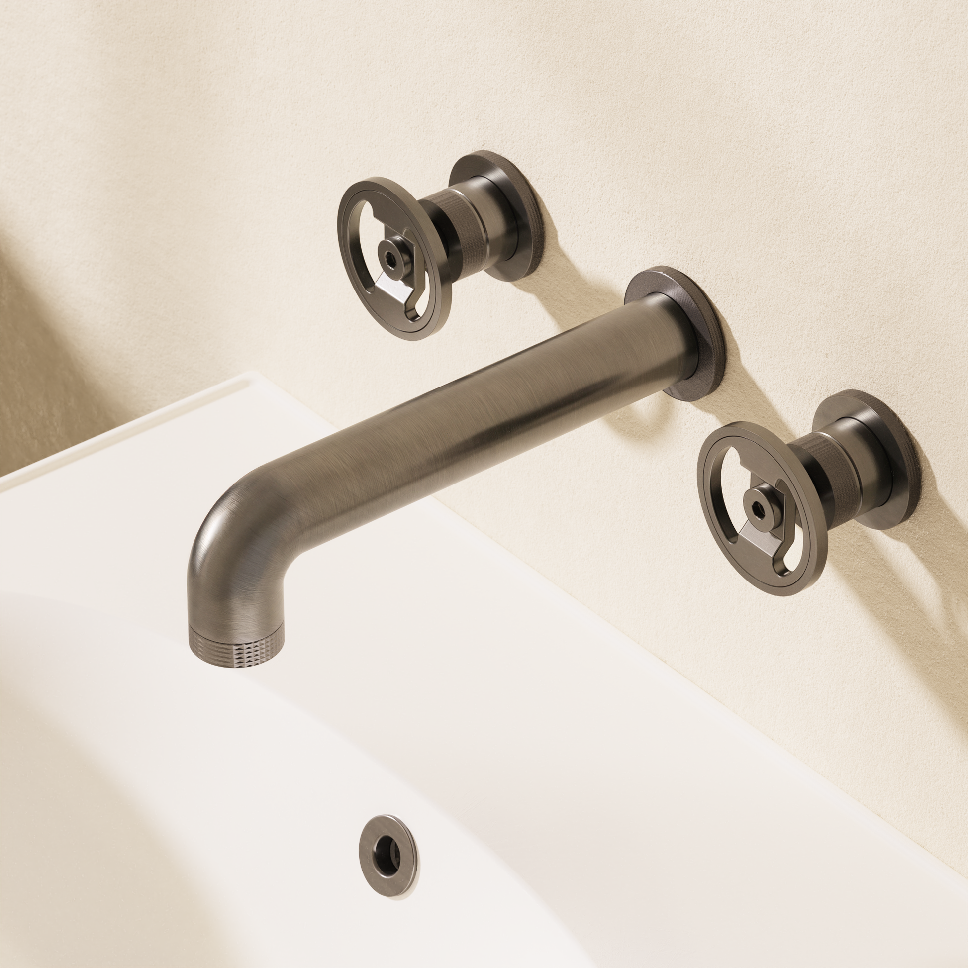 Union Basin 3 Hole Set Wall Mounted