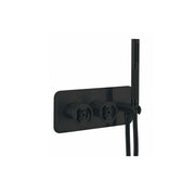 Union 2 Handle Trimset Matt Black with Handset & Hose - must be paired with WLBP1501R+