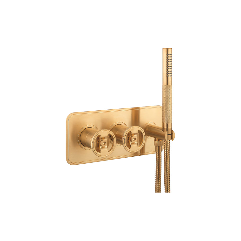 Union 2 Handle Trimset Union Brass with Handset & Hose - must be paired with WLBP1501R+