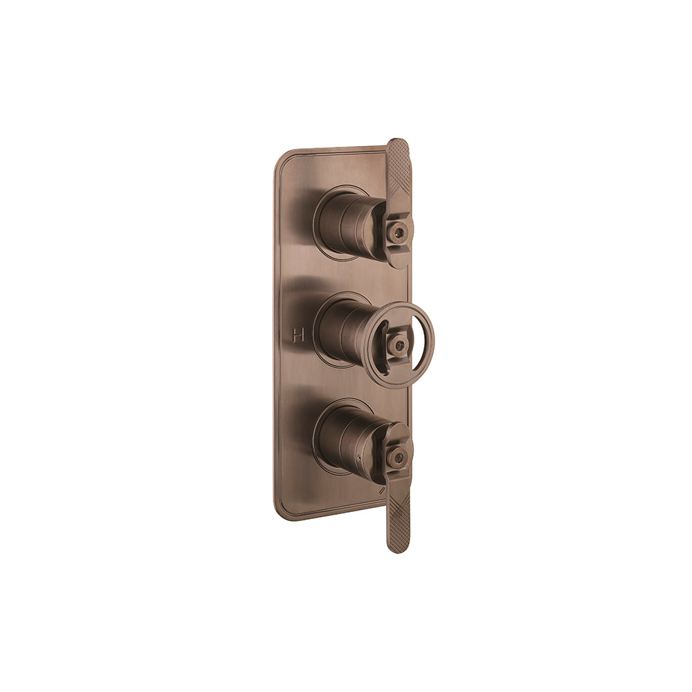 Union 3 Handle Trimset Brushed Black Chrome Lever - must be paired with WLBP2000R+ or WLBP3000R+
