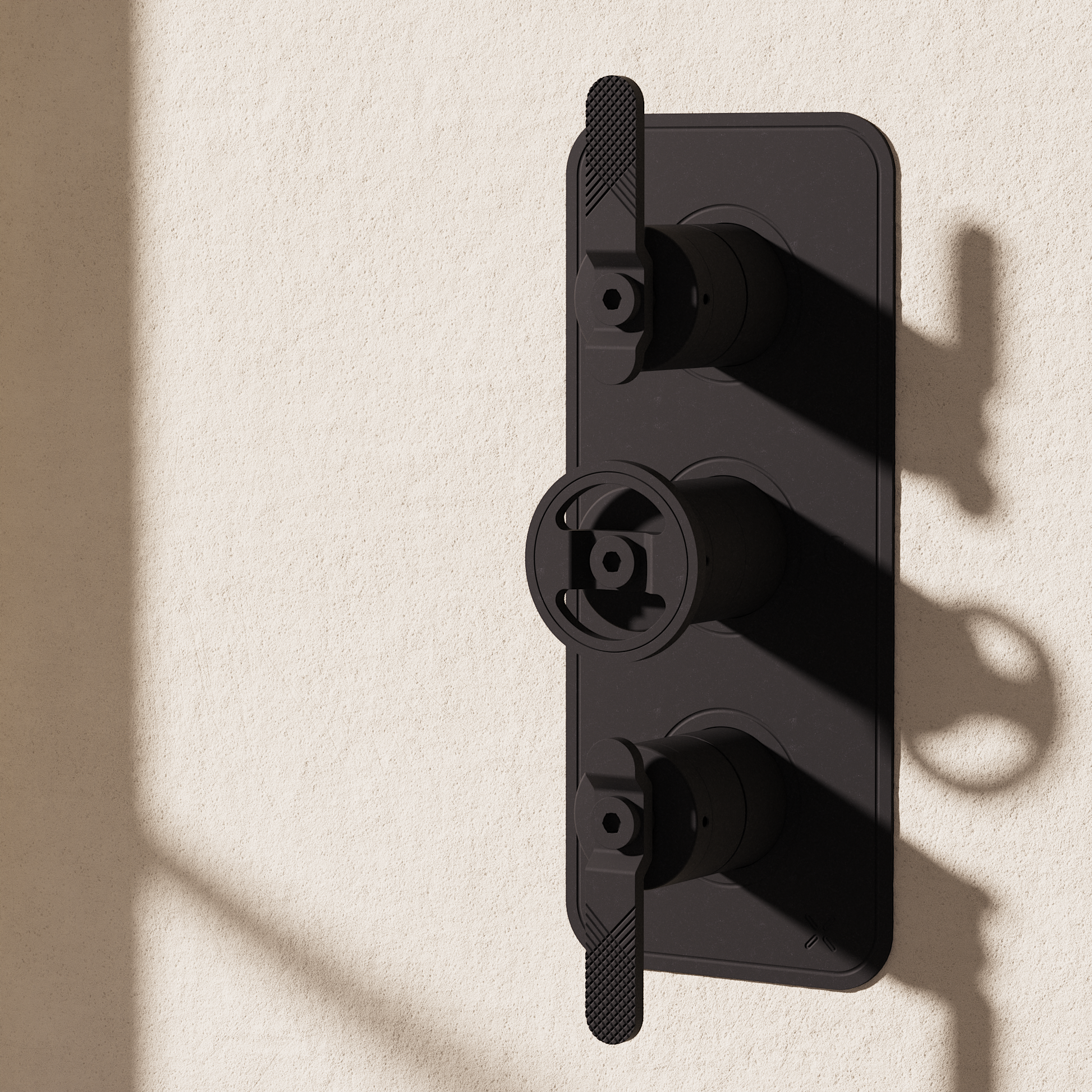 Union 3 Handle Trimset Matt Black Lever - must be paired with WLBP2000R+ or WLBP3000R+