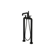 Union Free Standing Bath Shower Mixer Matt Black Lever