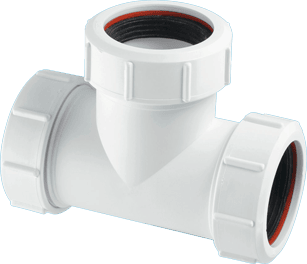 1½” Equal Slip Tee with Universal Connections