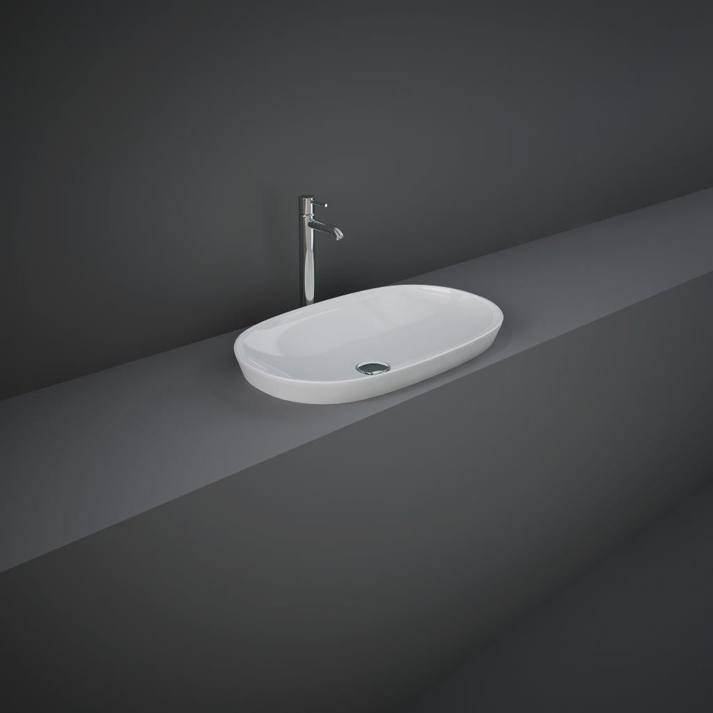 RAK Variant Elongated Oval Drop-In Wash Basin