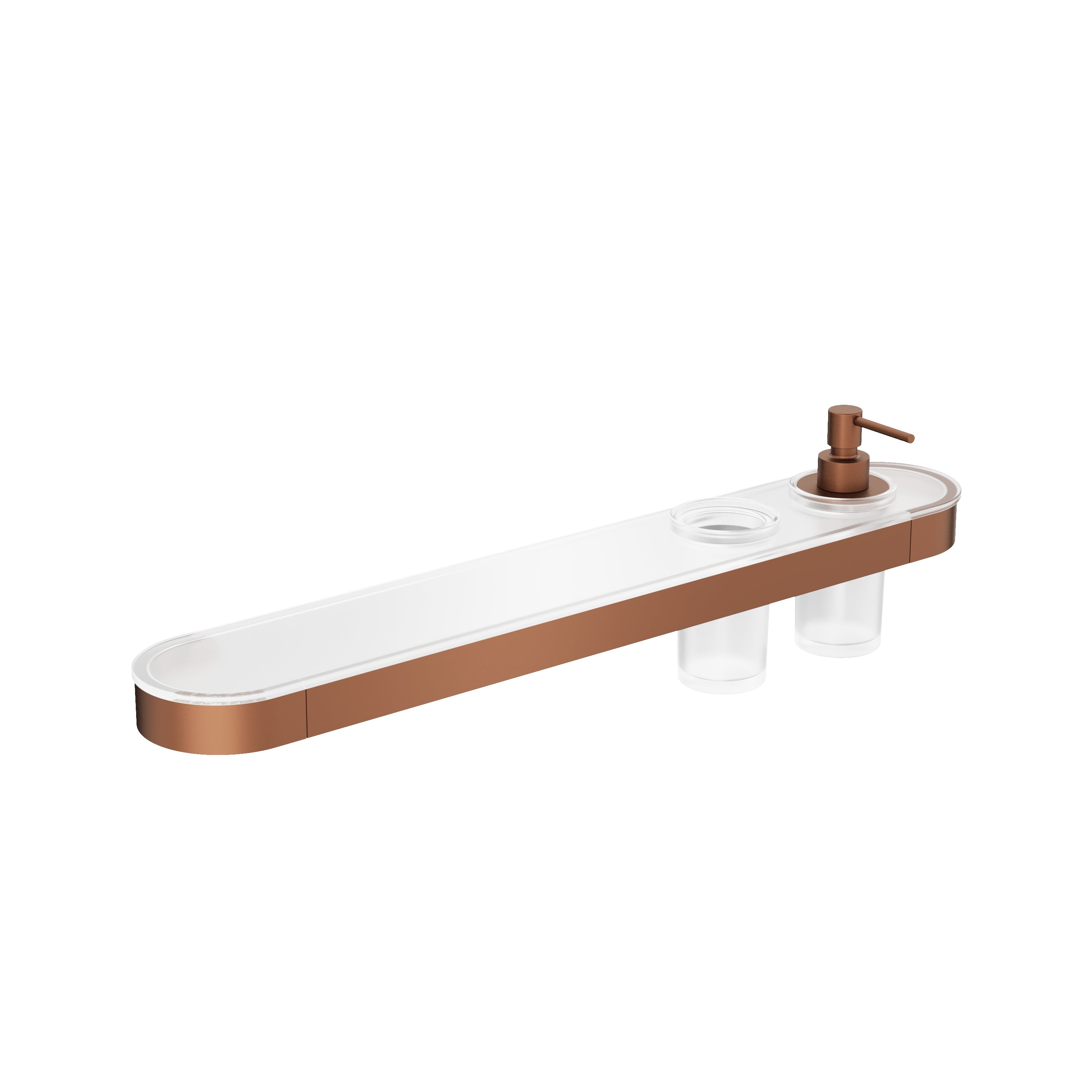 Velo Tray Soap Dispenser & Tumbler Holder