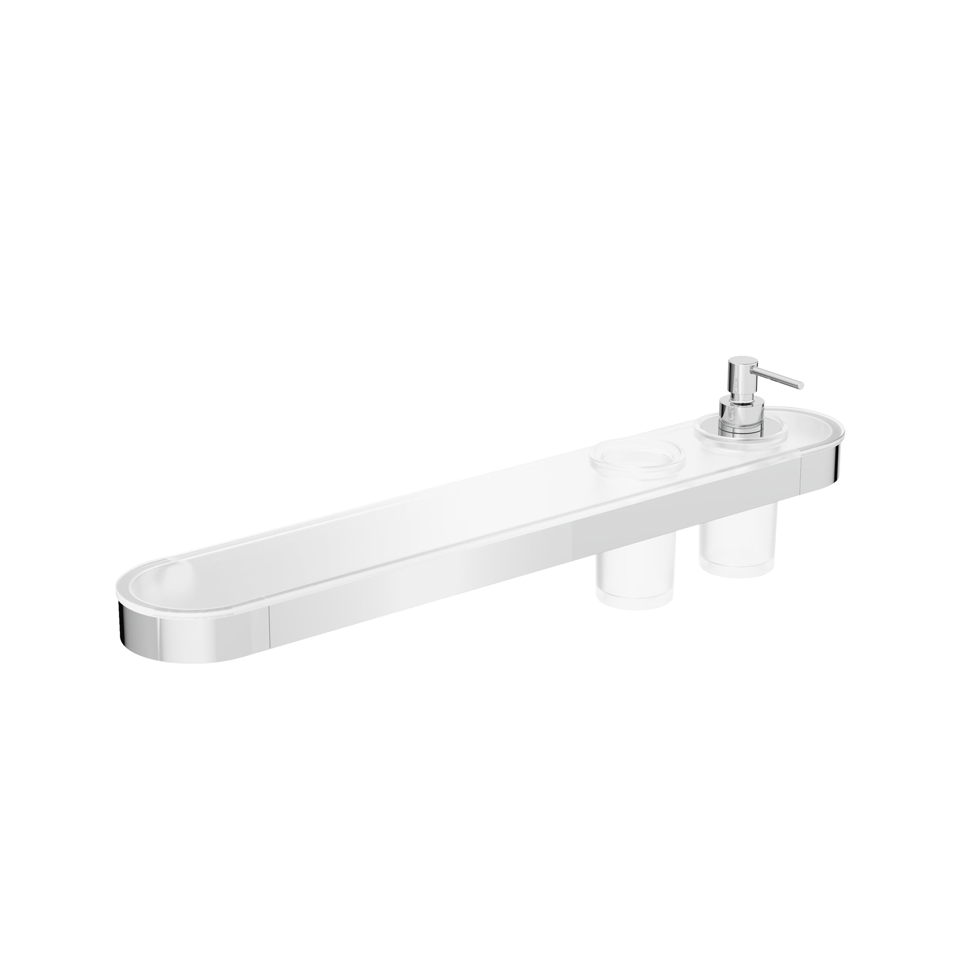 Velo Tray Soap Dispenser & Tumbler Holder