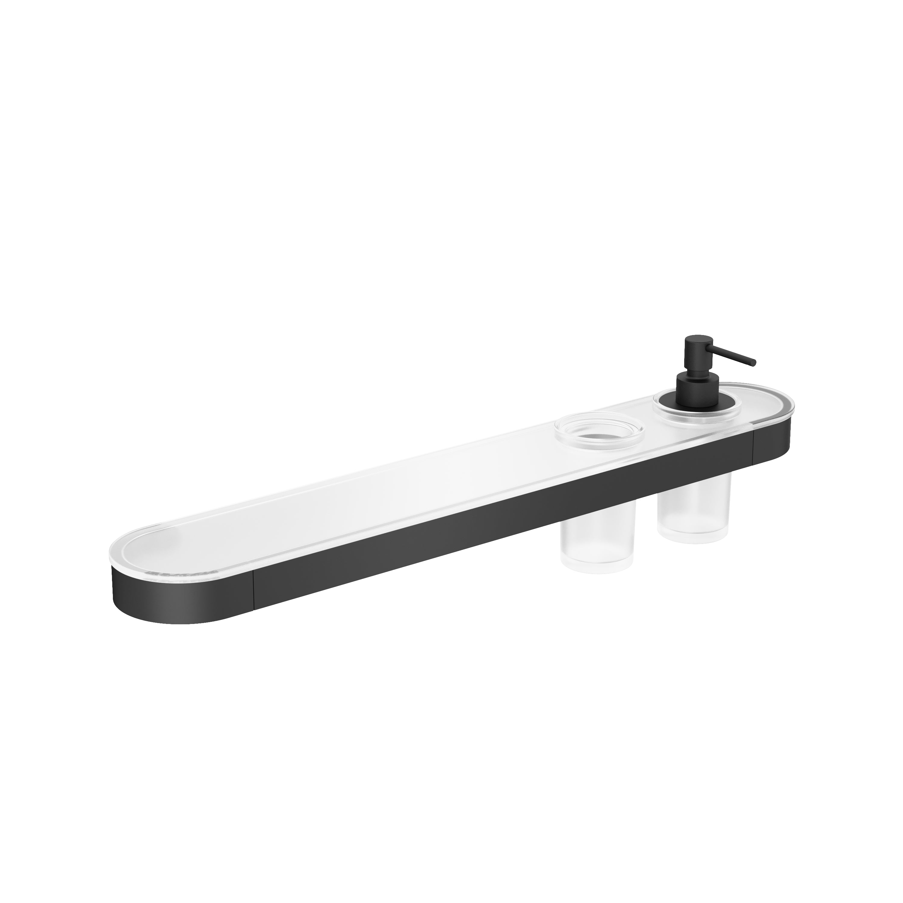 Velo Tray Soap Dispenser & Tumbler Holder