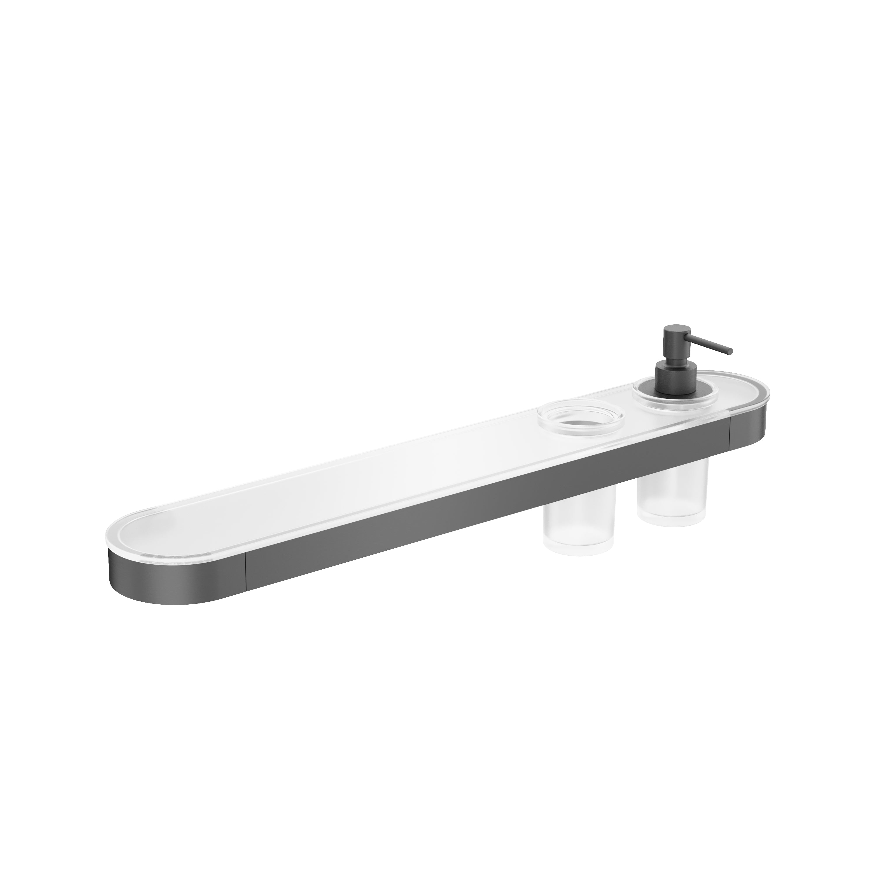 Velo Tray Soap Dispenser & Tumbler Holder