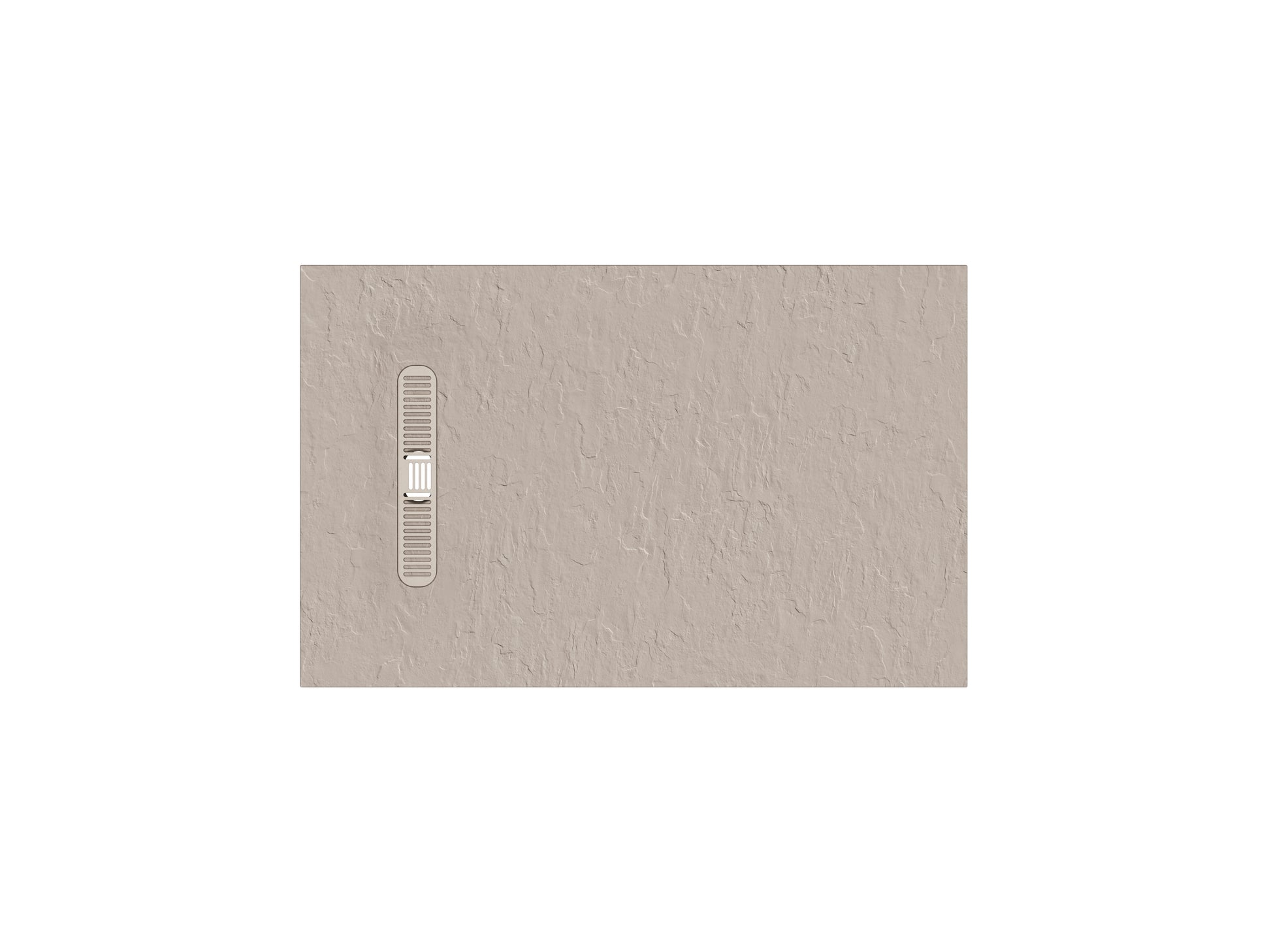 Vito Textured Rectangle Anti Slip Class C Shower Tray Brown