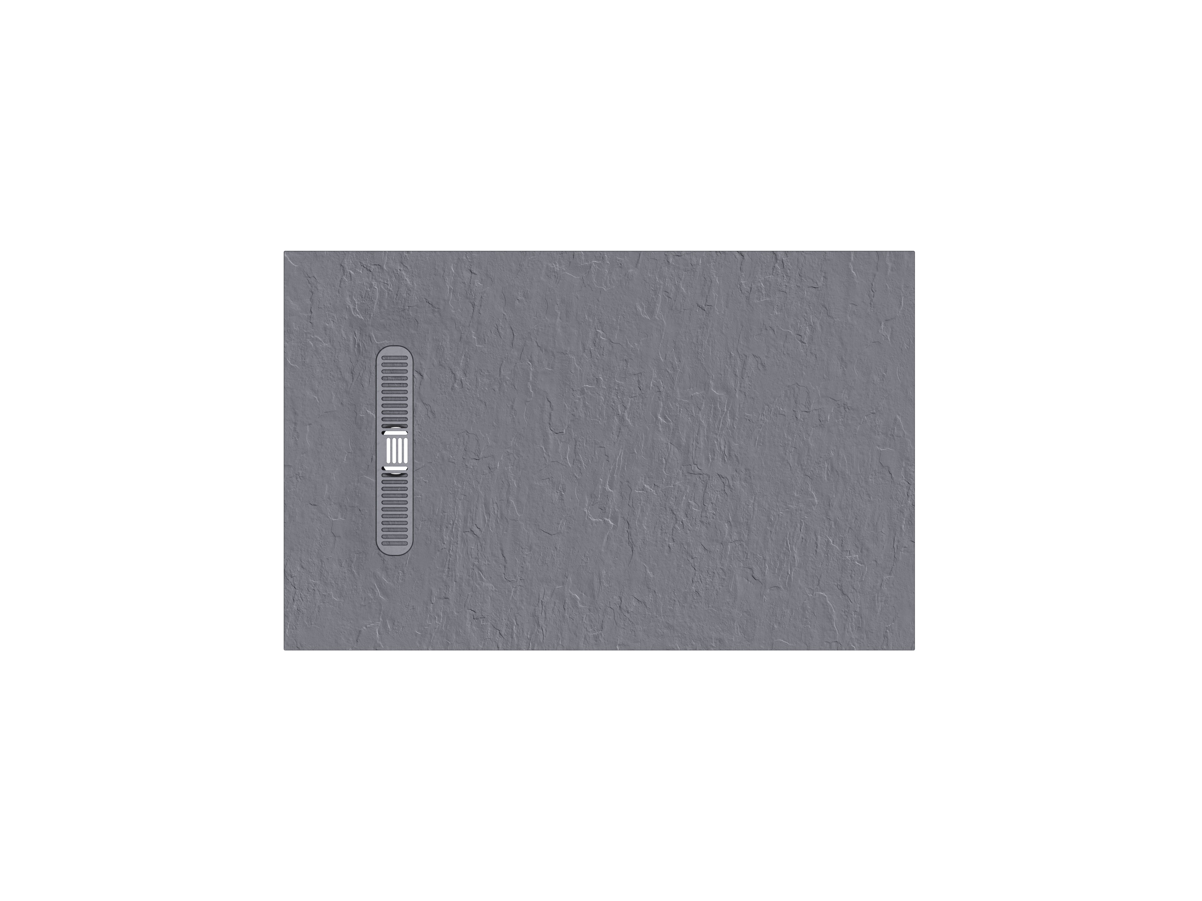 Vito Textured Rectangle Anti Slip Class C Shower Tray Light Grey
