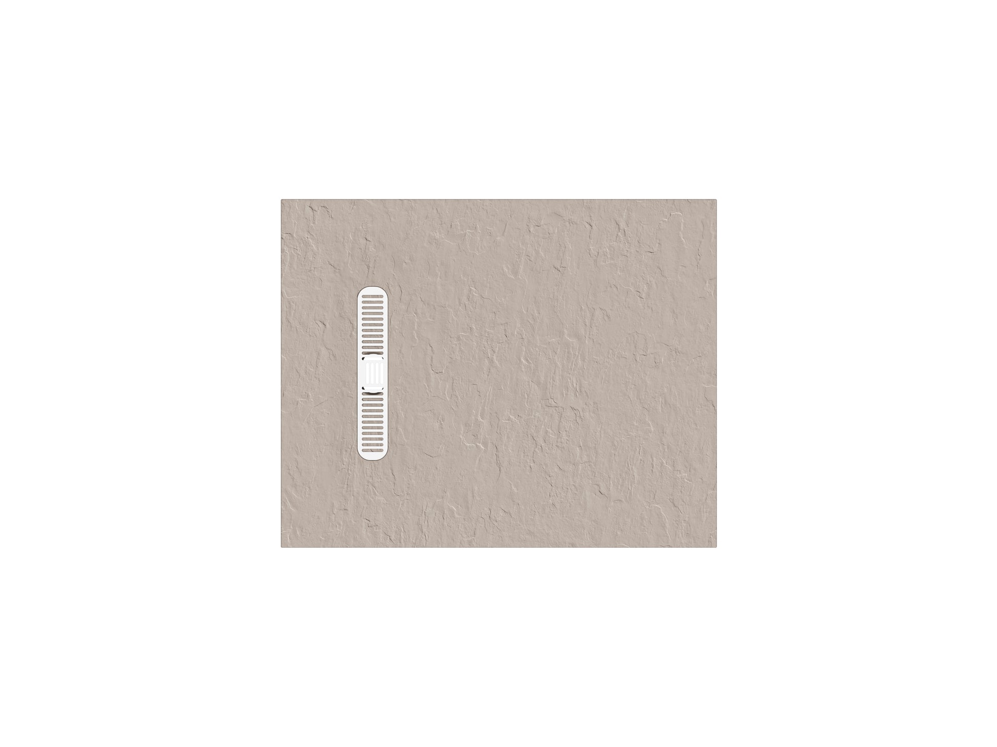 Vito Textured Rectangle Anti Slip Class C Shower Tray Brown
