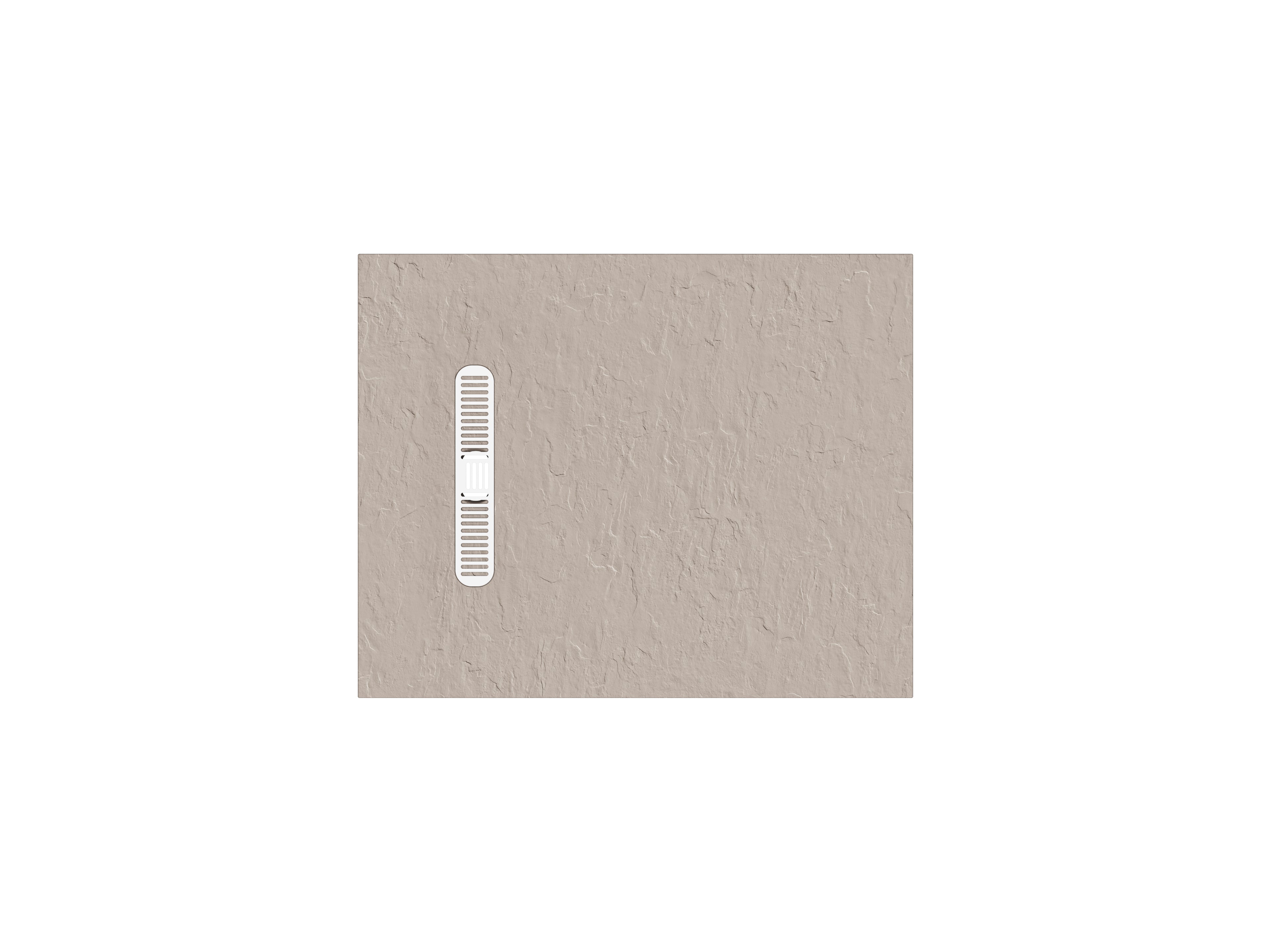 Vito Textured Rectangle Anti Slip Class C Shower Tray Brown