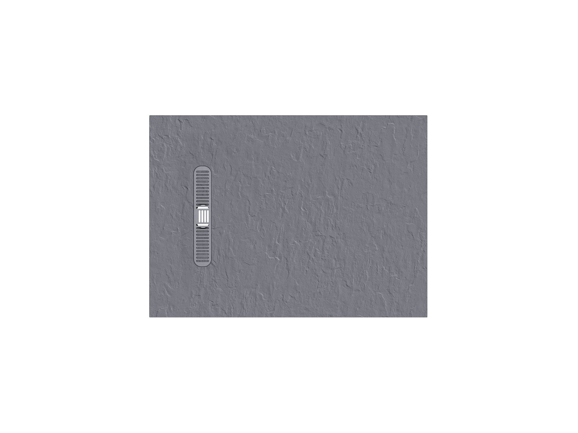 Vito Textured Rectangle Anti Slip Class C Shower Tray Light Grey